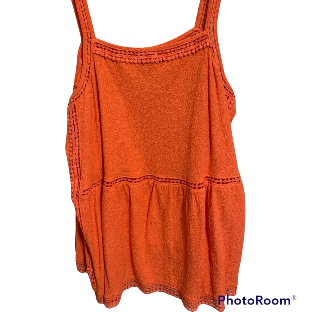 NWT Time and Tru XL orange tank top